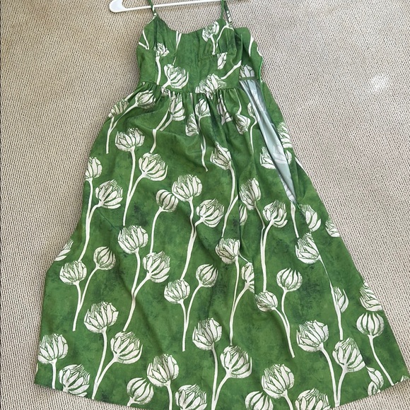 Green Halter Sleeveless Maxi Sundress🌿 - Picture 6 of 9